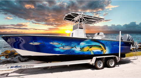 Custom Boat Wraps By Sweetwater